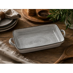 Ταψί Πυρίμαχο Ορθογώνιο New Bone China Country Grey 41cm