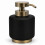 Dispenser Θήκη Για Κρεμοσάπουνο Poluresin Black Antique Gold