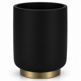 Θήκη Για Οδοντόβουρτσες Poluresin Black Antique Gold