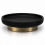 Θήκη Για Σαπούνι Poluresin Black Antique Gold 10cm