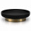 Θήκη Για Σαπούνι Poluresin Black Antique Gold 10cm