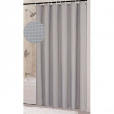 Κουρτίνα Μπάνιου Polyester Grey Ανάγλυφη 180x200cm