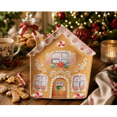 R2S Χριστουγεννιάτικη Πιατέλα Sweet Christmas Home 25cm