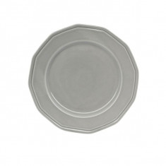 Πιάτο Φρούτου Πορσελάνης Premium Classic Grey 20cm