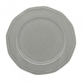 Πιατέλα Πορσελάνης Στρογγυλή Premium Classic Grey 31cm