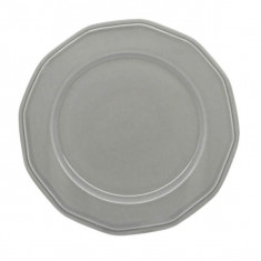 Πιατέλα Πορσελάνης Στρογγυλή Premium Classic Grey 31cm