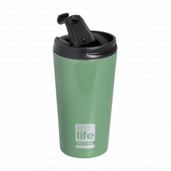 EcoLife Θερμός Ποτήρι Ανοξείδωτο Light Green 370ml