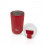 EcoLife Θερμός Ποτήρι Ανοξείδωτο Pure Red 360ml