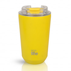 EcoLife Θερμός Ποτήρι Ανοξείδωτο Pure Yellow 360ml
