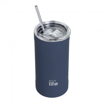 EcoLife Θερμός Ποτήρι Ανοξείδωτο Shapphire Blue 500ml