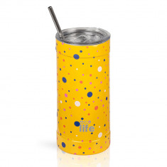 EcoLife Θερμός Ποτήρι Ανοξείδωτο Yellow 500ml