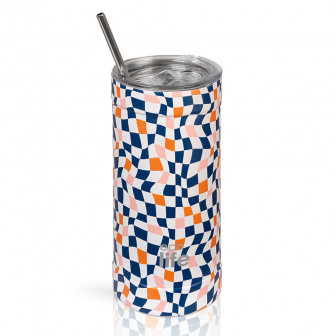 EcoLife Θερμός Ποτήρι Ανοξείδωτο Color Squares 500ml