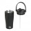 EcoLife Θερμός Ποτήρι Ανοξείδωτο 1 Handle Black Με Καλαμάκι 600ml