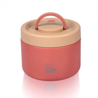 Ecolife Ισοθερμικό Φαγητοδοχείο Ανοξείδωτο 18/8 Coral 650ml