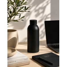 Alpina Μπουκάλι Θερμός Ανοξείδωτο Μαύρο 400ml