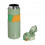 EcoLife Θερμός Μεταλλικό Ανοξείδωτο Silicon Grip Green 500ml
