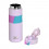 EcoLife Θερμός Μεταλλικό Ανοξείδωτο Pink Blue 500ml