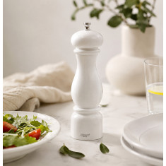 Bisetti Μύλος Πιπεριού Firenze Ξύλινος Λάκα White 22cm