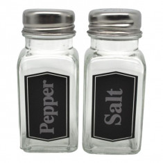 Αλατοπίπερα Σετ 2τμχ Γυάλινα Salt & Pepper