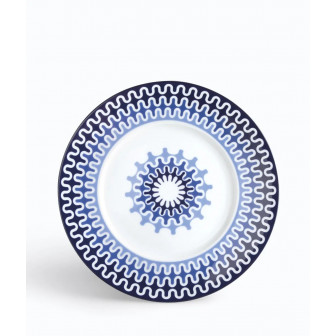 IONIA Πιάτο Φρούτου Σετ 6Τμχ.Πορσελάνης  Illusion Blue Σετ 6τμχ.