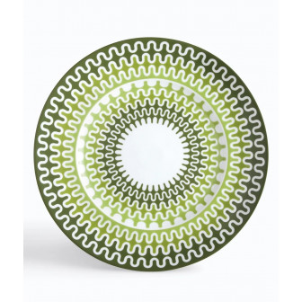 IONIA Πιατέλα Πορσελάνης Illusion Green 30cm.