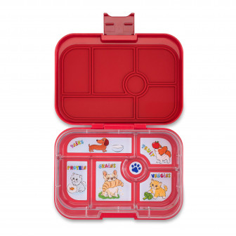 Yumbox Original Φαγητοδοχείο Με 6 Χωρίσματα  Red Dogs Cats