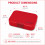 Yumbox Original Φαγητοδοχείο Με 6 Χωρίσματα  Red Dogs Cats