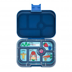 Yumbox Original Φαγητοδοχείο Με 6 Χωρίσματα Blue Funny Monsters