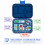 Yumbox Original Φαγητοδοχείο Με 6 Χωρίσματα Blue Funny Monsters