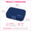Yumbox Original Φαγητοδοχείο Με 6 Χωρίσματα Blue Funny Monsters