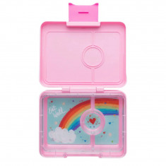 Yumbox Snak Φαγητοδοχείο Με 3 Χωρίσματα Power Pink Rainbow