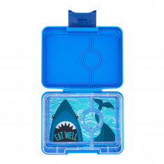 Yumbox Snak Φαγητοδοχείο Με 3 Χωρίσματα Surf Blue Sark