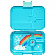 Yumbox Tapas Φαγητοδοχείο Με 4 Χωρίσματα Antibes Blue Rainbow