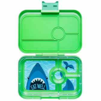 Yumbox Tapas Φαγητοδοχείο Με  Χωρίσματα Jurassik Green Shark