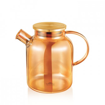 Wilmax Γυάλινη Τσαγιέρα Με Φίλτρο Golden 1600ml