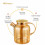 Wilmax Γυάλινη Τσαγιέρα Με Φίλτρο Golden 1600ml