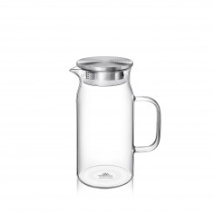 Wilmax Γυάλινη Κανάτα Με Ανοξείδωτο Καπάκι 1000ml
