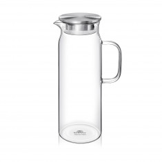 Wilmax Γυάλινη Κανάτα Με Ανοξείδωτο Καπάκι 1500ml
