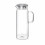 Wilmax Γυάλινη Κανάτα Με Ανοξείδωτο Καπάκι 1500ml