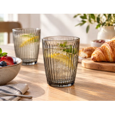 Cosy & Trendy Ποτήρι Νερού Αναψυκτικού Σετ 4τμχ. Lyra Grey 320ml