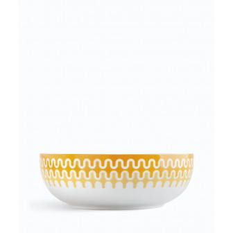 IONIA Μπολ Σαλάτας Πορσελάνης Illusion Yellow 23cm.