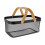 Arti Casa Καλάθι Μεταλλικό Με Bamboo Χέρι Black 39x25x19,5cm