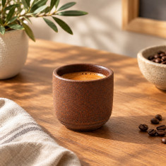 Rinart Porcelain Φλυτζάνι Espresso Πορσελάνης Piana Pietra Nero 90ml