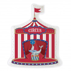 R2S Χριστουγεννιάτικη Πιατέλα Πορσελάνης Circus 23X20cm