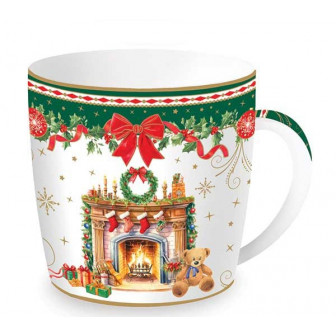 R2S Χριστουγεννιάτικη Κούπα Christmas Heritage Fire  Σε Μεταλλικό Κουτί 350ml