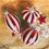 Arti casa Χριστουγεννιάτικη Γυάλινη Μπάλα Red White Stripes 8cm