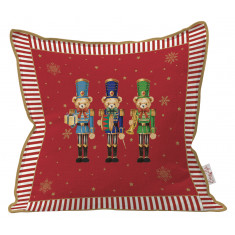R2S Χριστουγεννιάτικο Μαξιλάρι Christmas Teddy 45X45cm