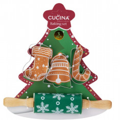 Χριστουγεννιάτικα Κουπ-Πατ Xmas Tree Σετ 4Τμχ Και Πλάστης