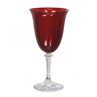 Ποτήρι Κρασιού Κρυστάλλινο Bohemia 250ml Σετ 6 Τμχ Kleopatra κόκκινο
