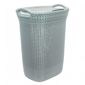 Καλάθι Απλύτων Knit 57Lt Γαλάζιο Curver Καλάθι Απλύτων Knit 57Lt Γαλάζιο Curver
